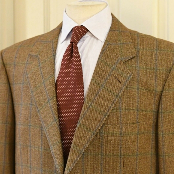 Brioni Triano Handmade Windowpane 3/2 Blazer 44L - Picture 2 of 8